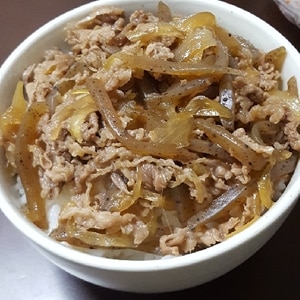 黄金比率⭐少ないお肉で絶品牛丼